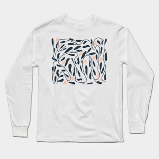 Abstract Blob Flower Rose Bush Long Sleeve T-Shirt